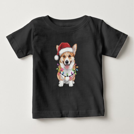 Pembroke Welsh Corgi Kerstboom Lichten (Voorkant)