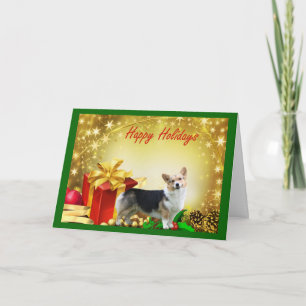 Pembroke Welsh Corgi-kerstkaartjes Gifts Feestdagen Kaart