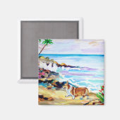 Pembroke Welsh Corgi Magnet Magneet (Voorkant / Achterkant)