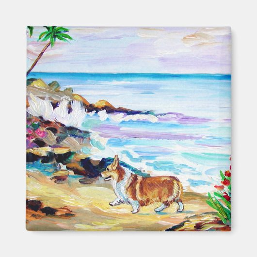 Pembroke Welsh Corgi Magnet Magneet (Voorkant)