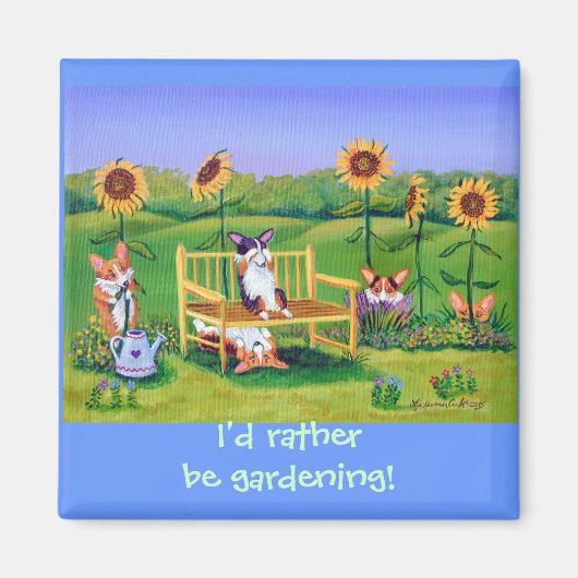 Pembroke Welsh Corgi Magnets Magneet (Voorkant)