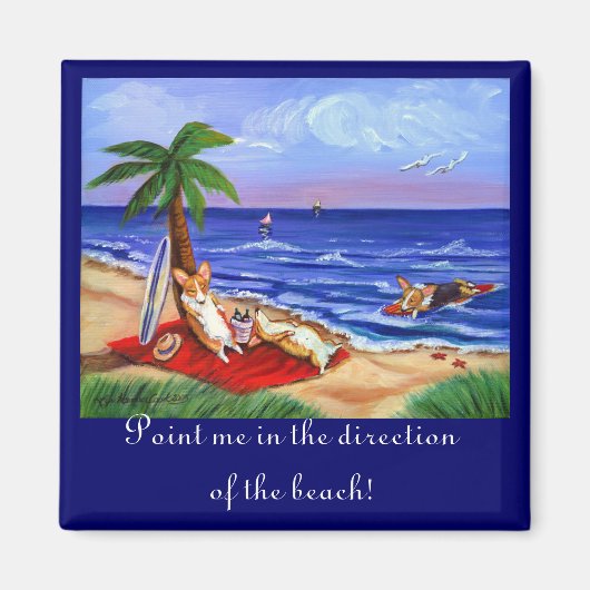 Pembroke Welsh Corgi Magnets Magneet (Voorkant)