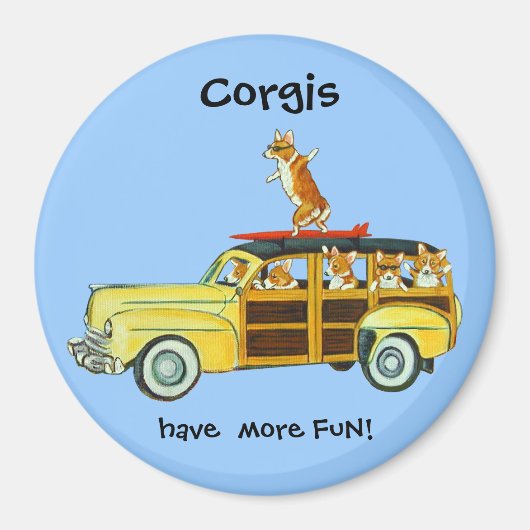 Pembroke Welsh Corgi Magnets Magneet (Voorkant)