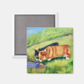 Pembroke Welsh Corgi Magnets Magneet (Voorkant / Achterkant)