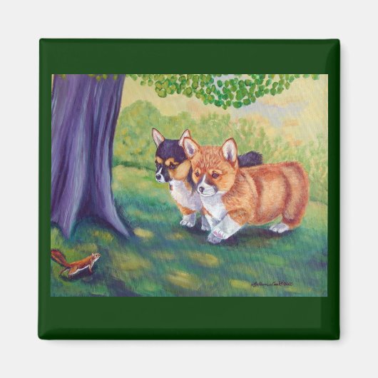 Pembroke Welsh Corgi Magnets Magneet (Voorkant)