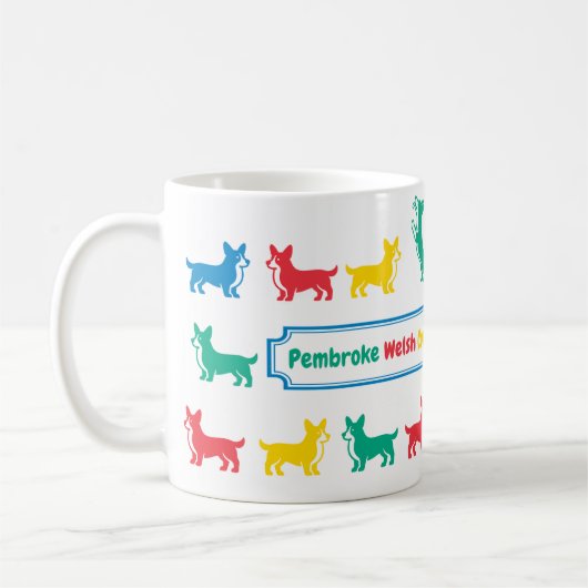 Pembroke Welsh Corgi Mug (Gauche)
