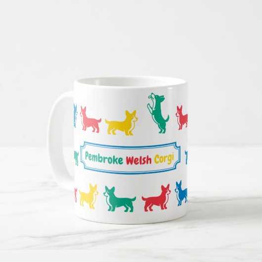 Pembroke Welsh Corgi Mug (Devant gauche)