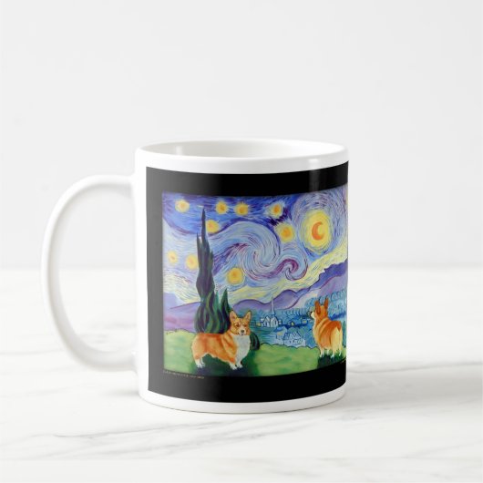 Pembroke Welsh Corgi Mugs (Gauche)