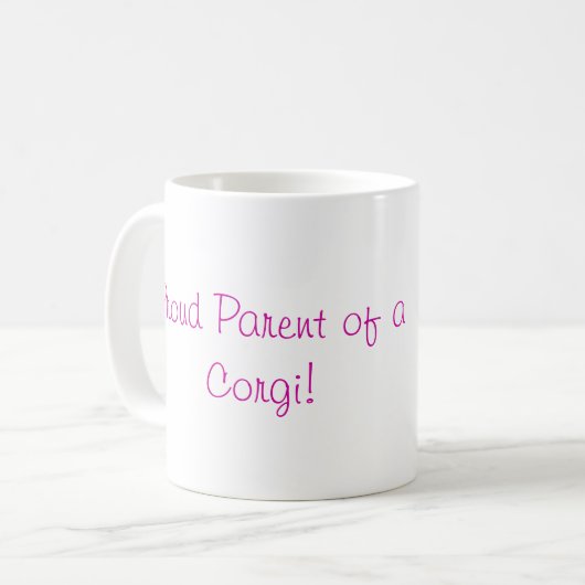 Pembroke Welsh Corgi Mugs (Devant gauche)