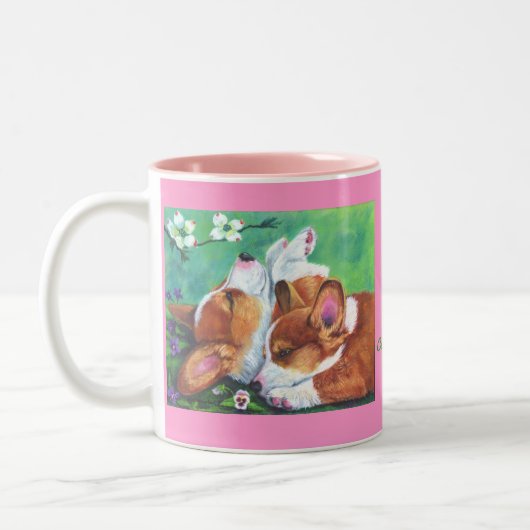 Pembroke Welsh Corgi Mugs (Gauche)