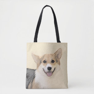 Pembroke Welsh Corgi Painting - Original Dog Art Draagtas