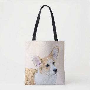 Pembroke Welsh Corgi Painting - Original Dog Art Draagtas