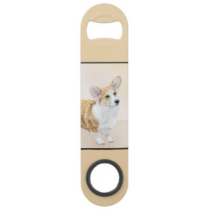 Pembroke Welsh Corgi Painting - Original Dog Art Speed Flessenopener