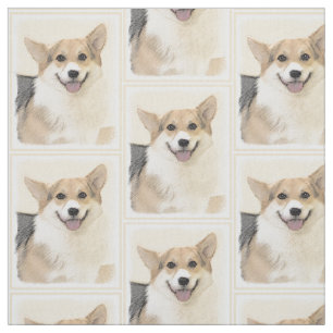 Pembroke Welsh Corgi Painting - Original Dog Art Stof