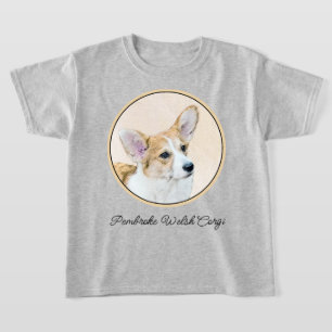 Pembroke Welsh Corgi Painting - Original Dog Art T-shirt