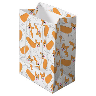 Pembroke Welsh Corgi Pattern Medium Cadeauzakje
