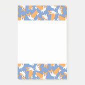 Pembroke Welsh Corgi Pattern Post-it® Notes (Voorkant)