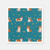 Pembroke Welsh Corgi Pattern Servet (Voorkant)