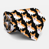 Pembroke Welsh Corgi Pattern Stropdas (Opgerold)