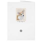 Pembroke Welsh Corgi Peinture - Art Chien original (Dos)