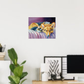 Pembroke Welsh Corgi Poster Imprimer (Bureau à domicile)
