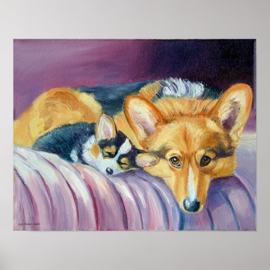 Pembroke Welsh Corgi Poster Imprimer (Devant)