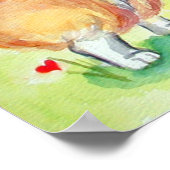 Pembroke Welsh Corgi Poster Imprimer (Coin)