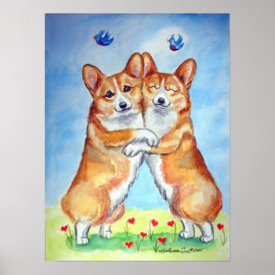 Pembroke Welsh Corgi Poster Imprimer