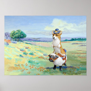 Pembroke Welsh Corgi Poster Print