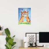 Pembroke Welsh Corgi Poster Print (Thuiskantoor)
