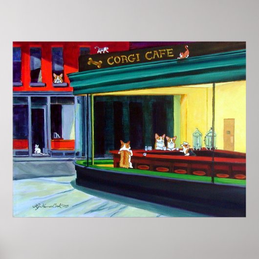 Pembroke Welsh Corgi Poster Print (Voorkant)