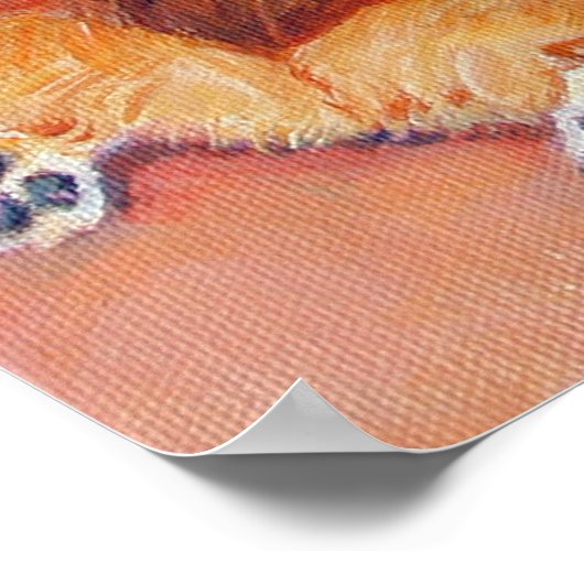 Pembroke Welsh Corgi Poster PRINT (Hoek)