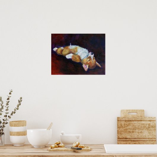 Pembroke Welsh Corgi Poster Print (Keuken)