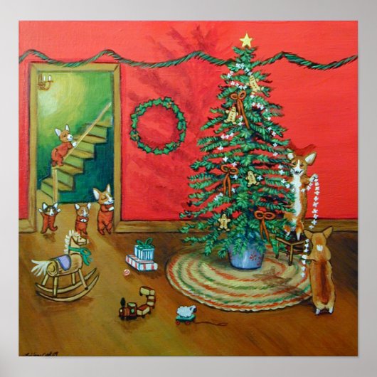 Pembroke Welsh Corgi Print (Voorkant)