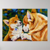 Pembroke Welsh Corgi Print Poster (Voorkant)