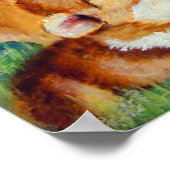 Pembroke Welsh Corgi Print Poster (Hoek)