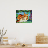 Pembroke Welsh Corgi Print Poster (Keuken)