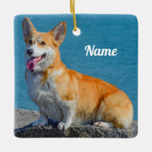 Pembroke Welsh Corgi Puppy Dog Keramisch Ornament