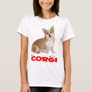Pembroke Welsh Corgi Puppy Dog Red Love Dames T-shirt