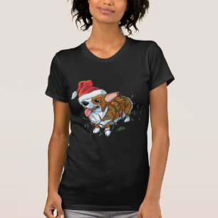 Pembroke Welsh Corgi Puppy Kerstmis Lights T-shirt