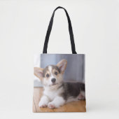 Pembroke Welsh Corgi Puppy Tote Bag (Voorkant)