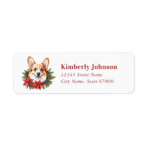 Pembroke Welsh Corgi Retourner les étiquettes d'ad