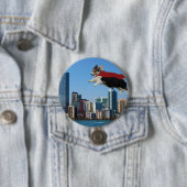 pembroke welsh corgi ronde button 7,6 cm (In situ)