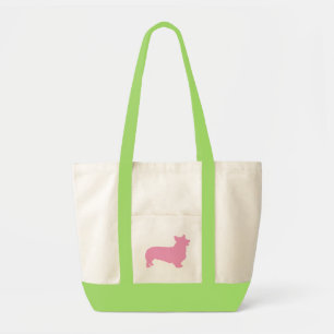 Pembroke Welsh Corgi (roze) Tote Bag