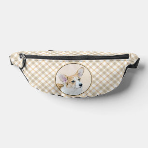 Pembroke Welsh Corgi Schilderij Rood Originele Hon Heuptasje