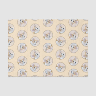 Pembroke Welsh Corgi Schilderij Rood Originele Hon Tissuepapier