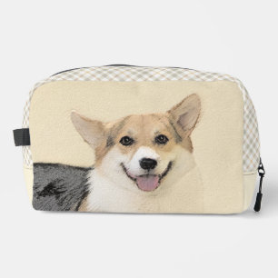 Pembroke Welsh Corgi Schilderij Tri-Color Dog Art Toilettasje