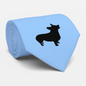 Pembroke Welsh Corgi ShadowTie Stropdas (Opgerold)