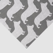 Pembroke Welsh Corgi Silhouettes Pattern Tissuepapier (Detail)
