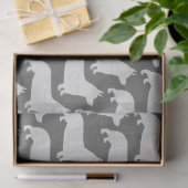 Pembroke Welsh Corgi Silhouettes Pattern Tissuepapier (Geschenk)